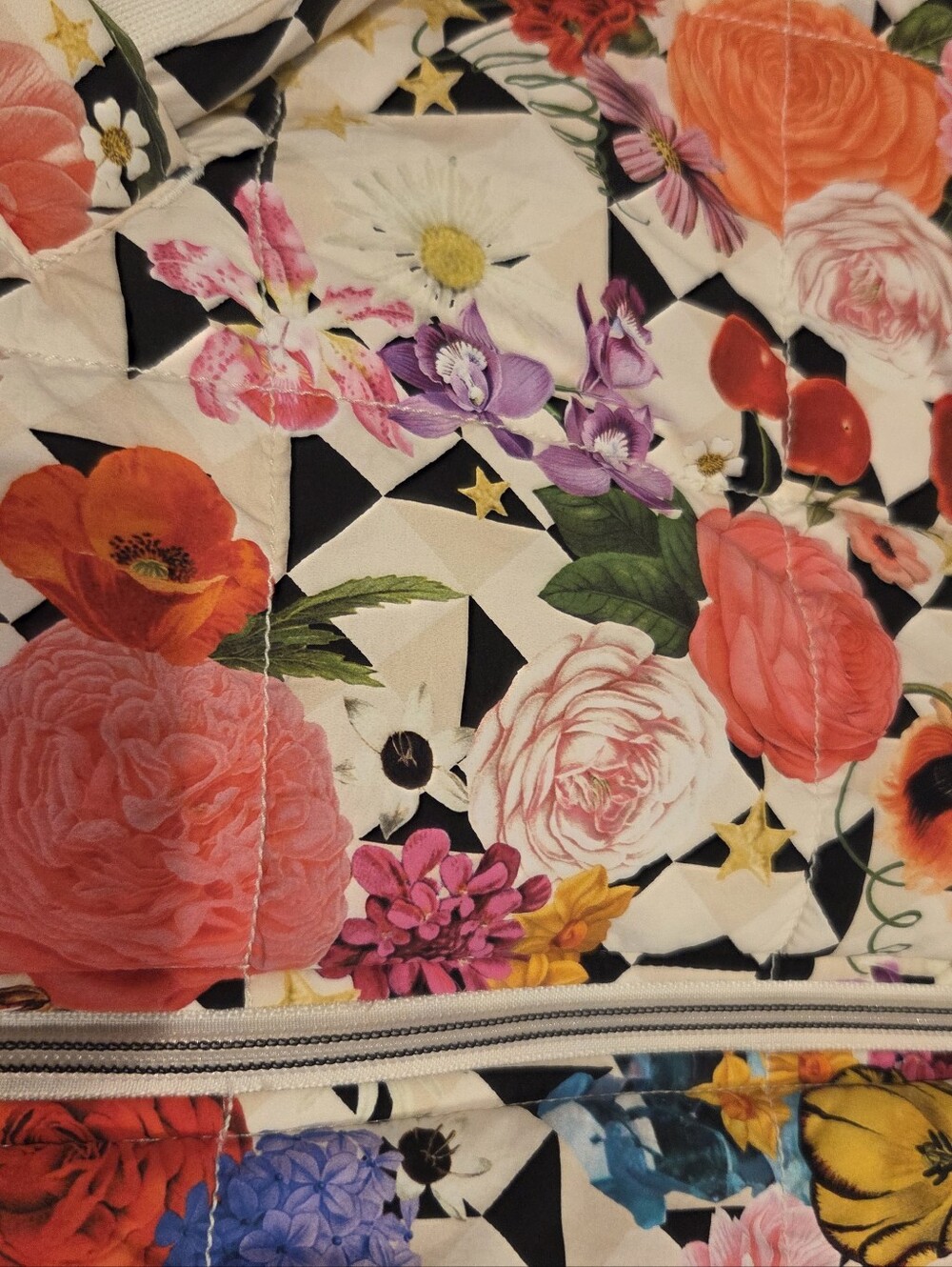 FP Movement by Free People Floral Quilted Packable Puffer Jacket - White Multi - Picture 5 of 7